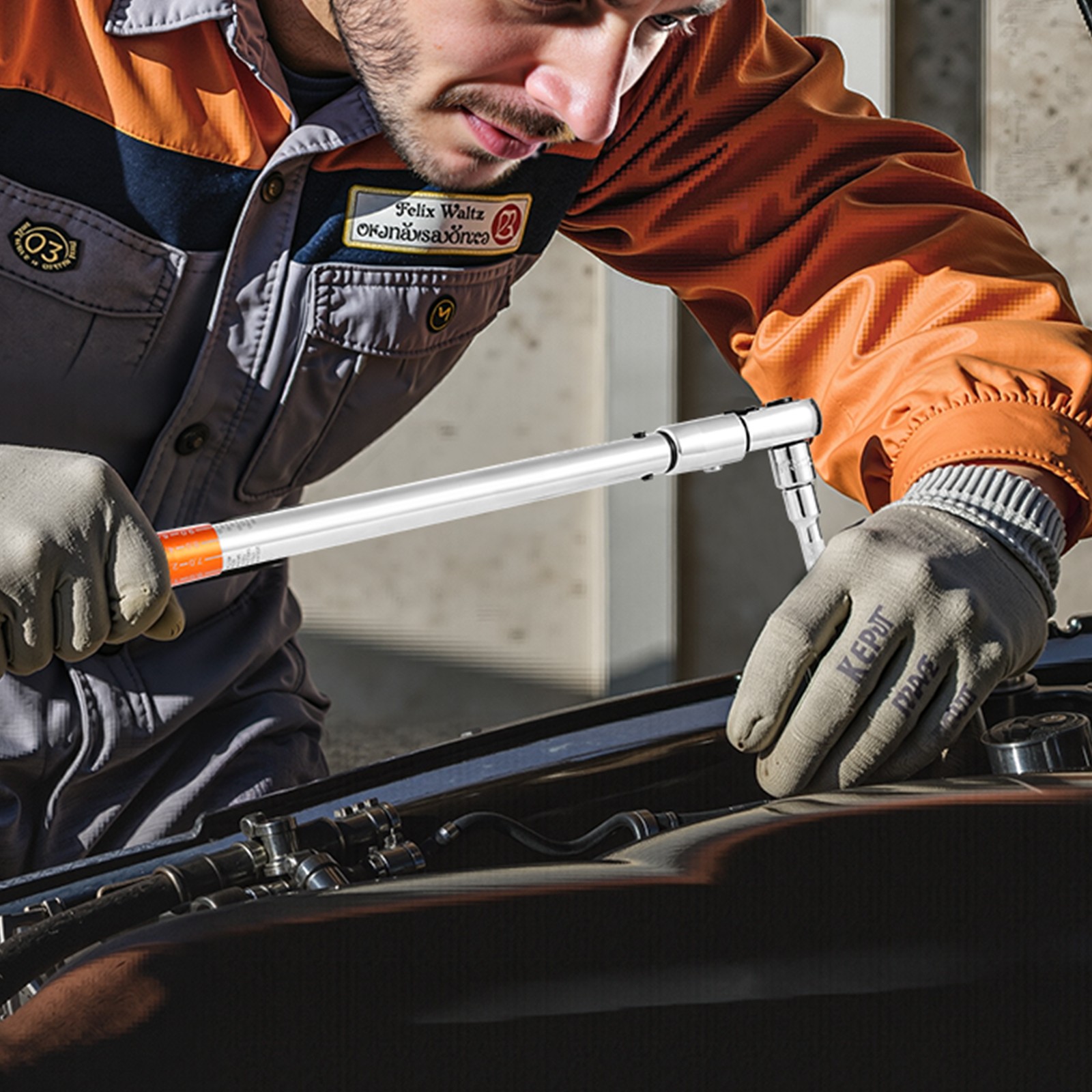 VEVOR Adjustable Click Torque Wrench 1/2 In Drive 20-160 lbf-ft / 27.1-216.8 N.m