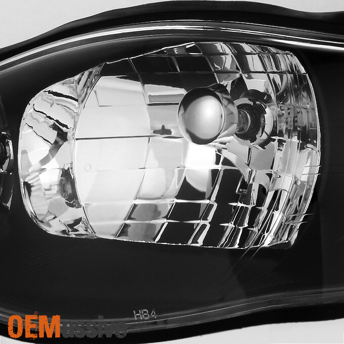 Fit 00-05 Monte Carlo Black Headlight Front Lamps Replacement Left + Right