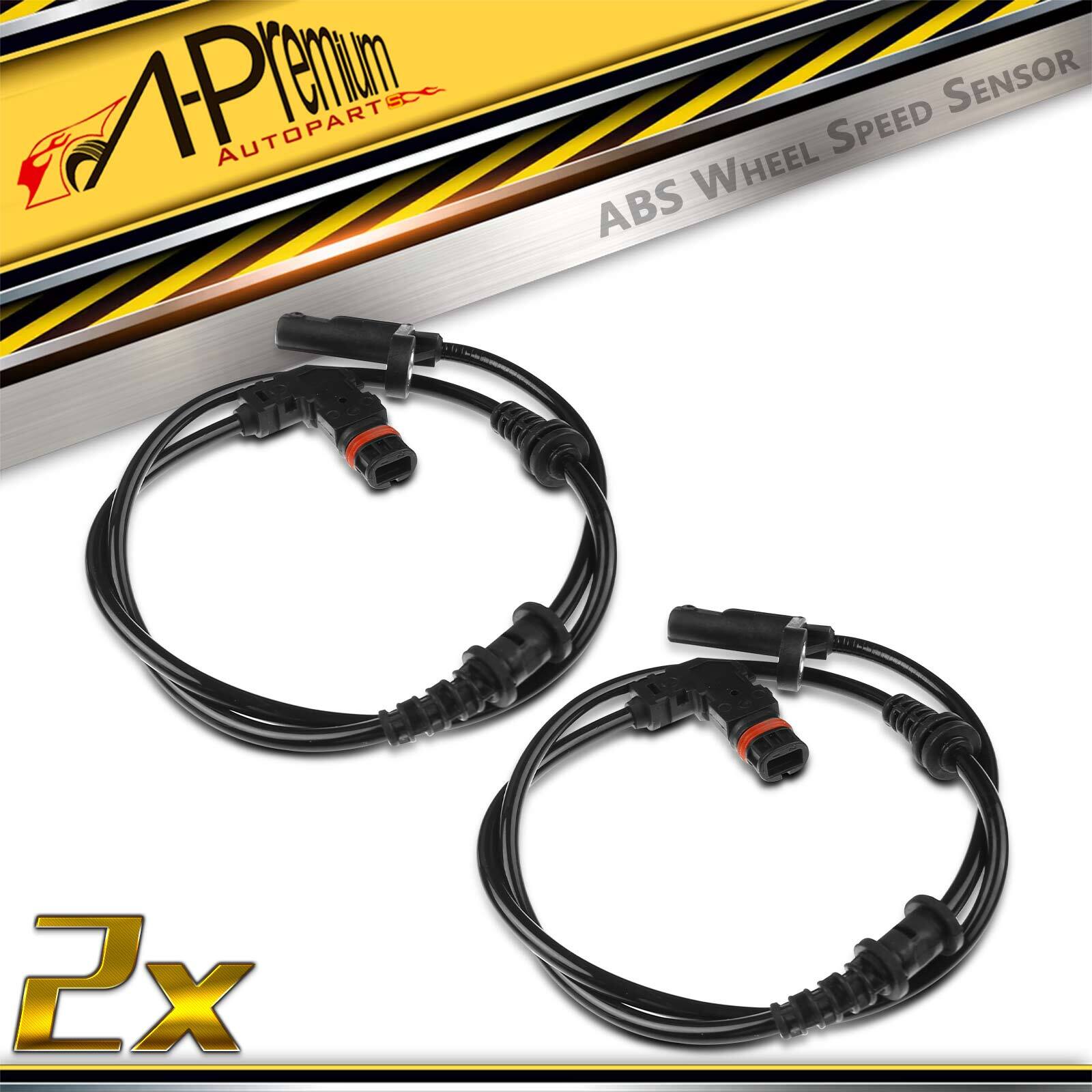 A-Premium 2x Front ABS Wheel Speed Sensor for Mercedes-Benz C250 2012-2015 C300