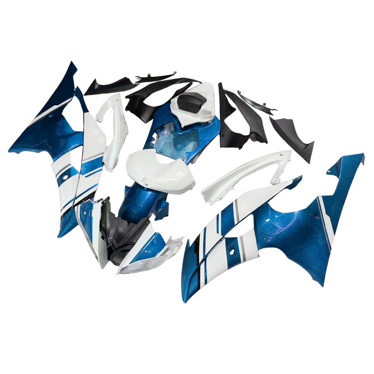 Bodywork Fairing Kit for YZF600 R6 2008-15 2016 ABS Plastic Fairings Blue White