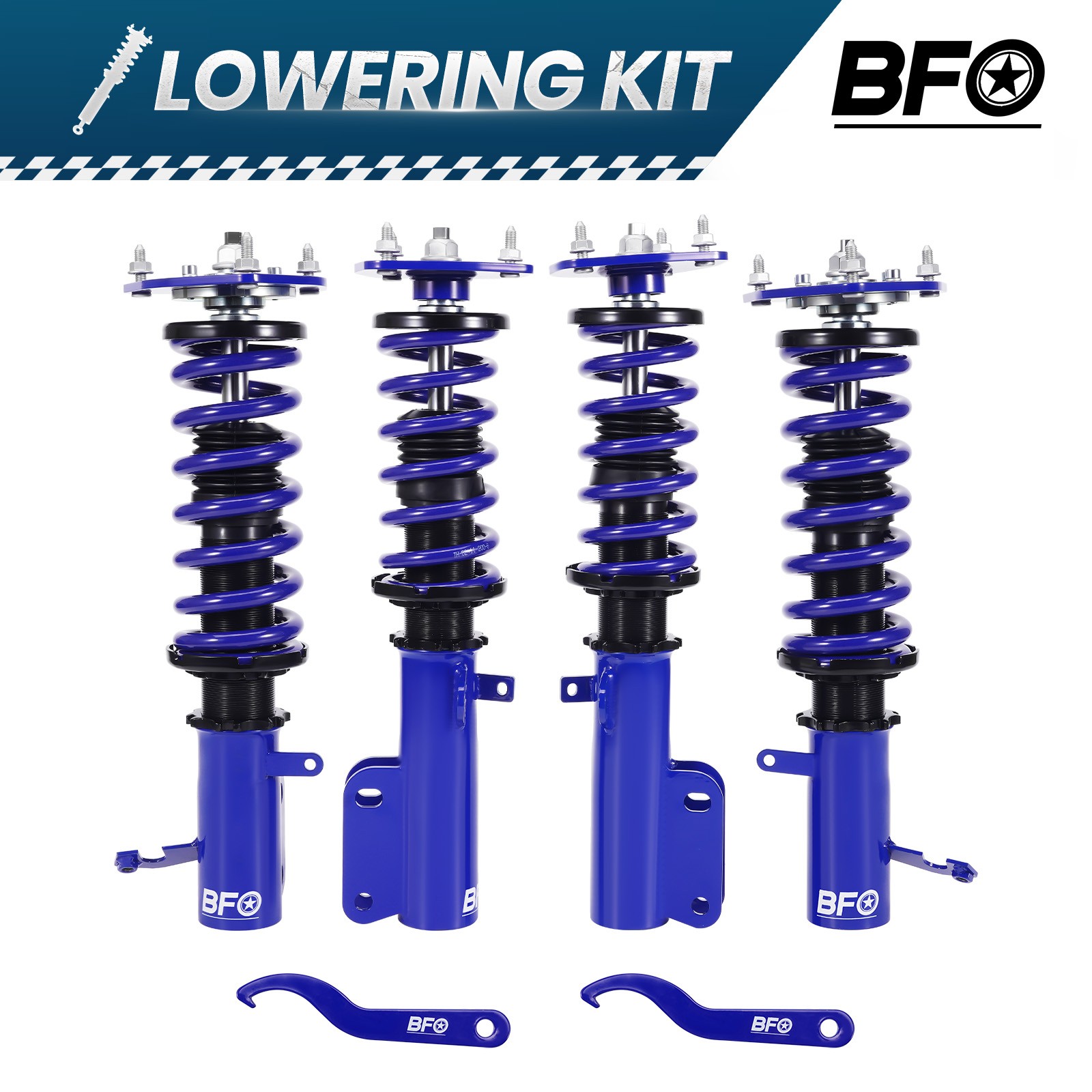 BFO Coilovers Lowering Suspension Springs Kit For Toyota Corolla 1987-2002