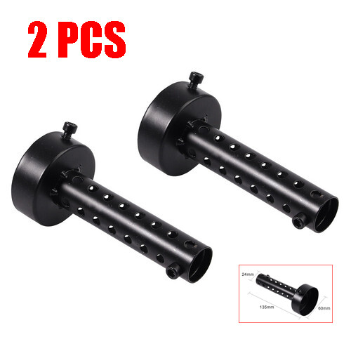 2Pcs 60mm Motorcycle Exhaust Can Muffler Insert Baffle DB Killer Silencer Black