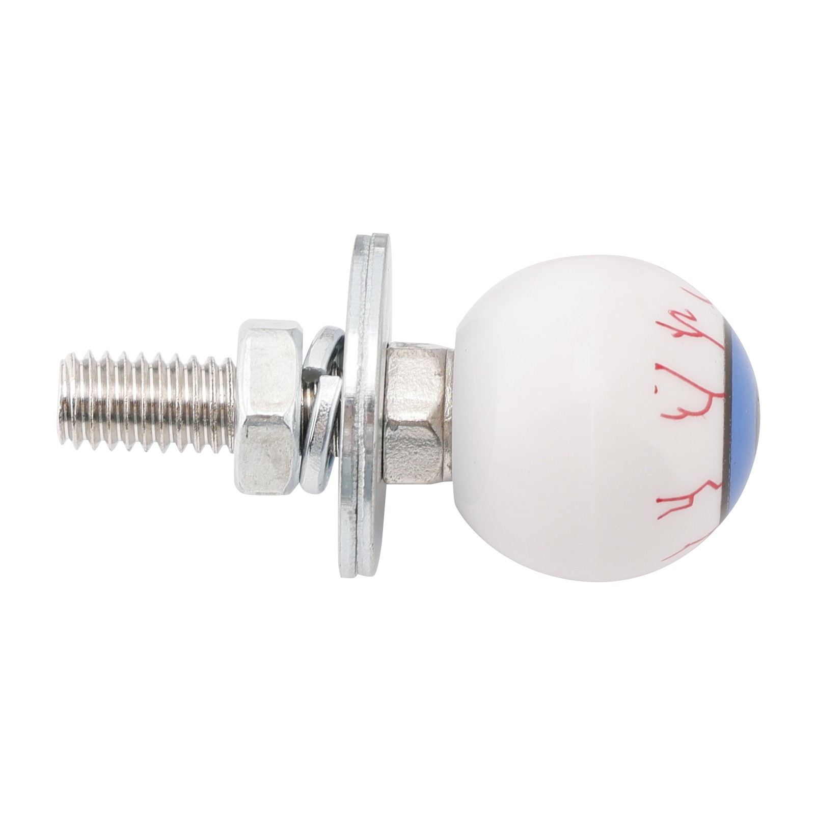 2x Motorcycle Bike Plastic Eyeball License Plate Bolt On Screw On Frame Nut#