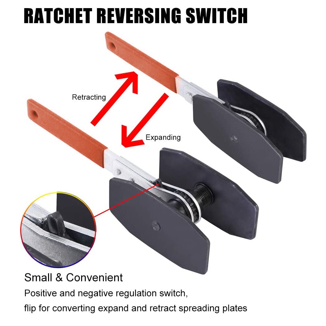 Ratchet Brake Caliper Compression Caliper Piston Tool 360° Adjustable Push USA