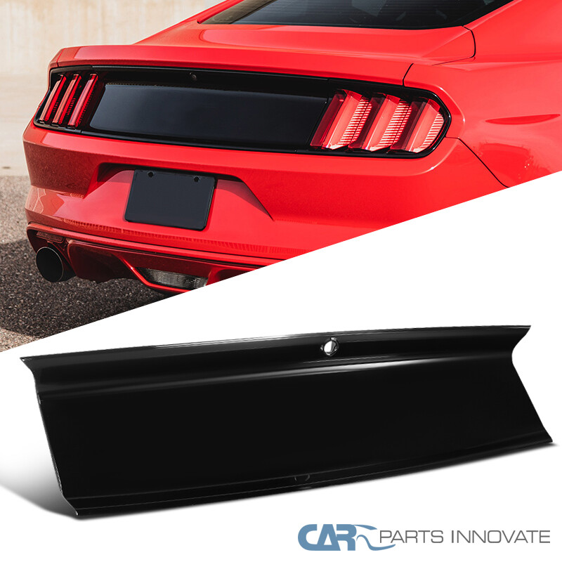 Fits 15-22 Ford Mustang Glossy Black Rear Spoiler Trunk Deck Lid Panel Cover 1PC