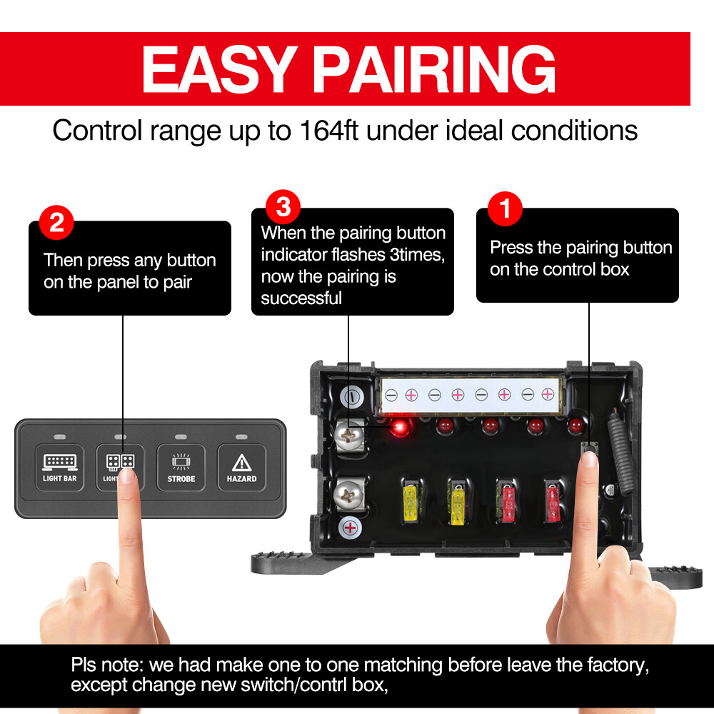 4 Gang Switch Panel Auxiliary Circuit Control Relay System For Toyota Tundra 14+
