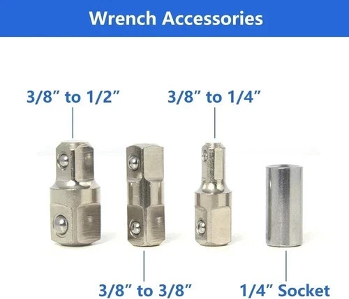 Impact Ready Offset Extension Wrench, Tight Reach Wrench Set, Blue