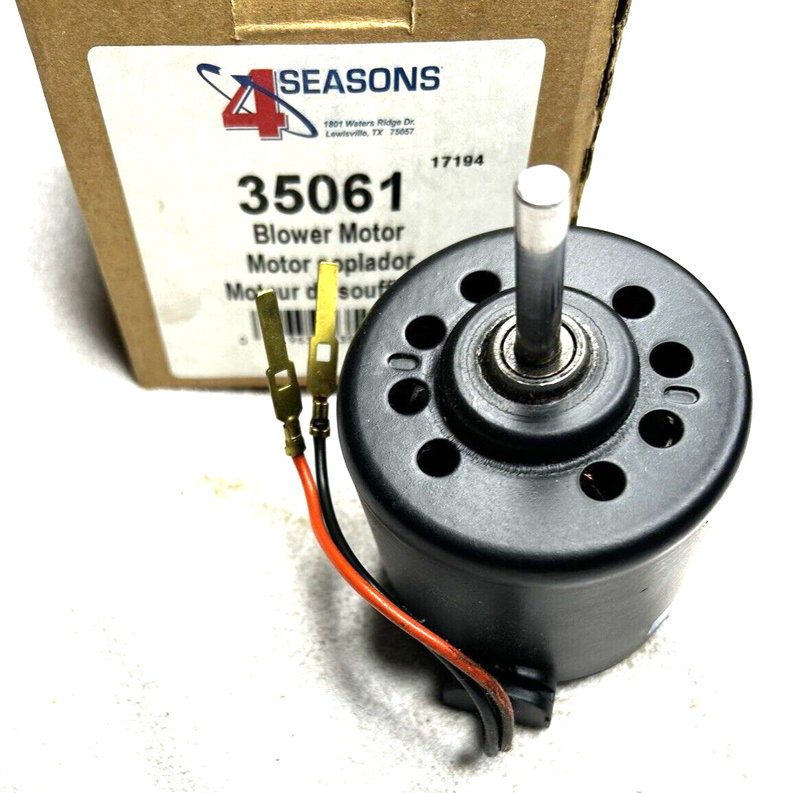Four Seasons Single Shaft Vented Blower Motor w/o Wheel 35061