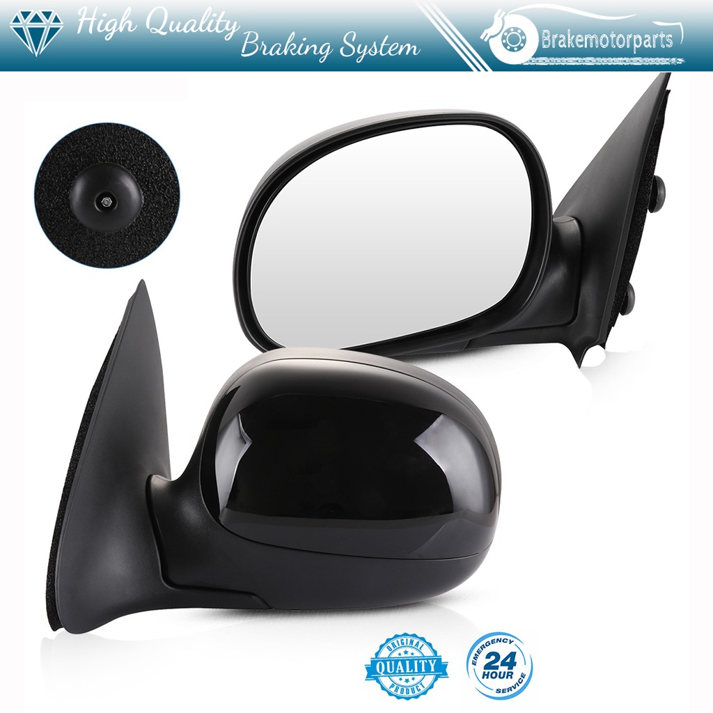 Black Housing Manual Fold Mirrors For 1997-04 Ford F150 LH+RH Side Wholesale