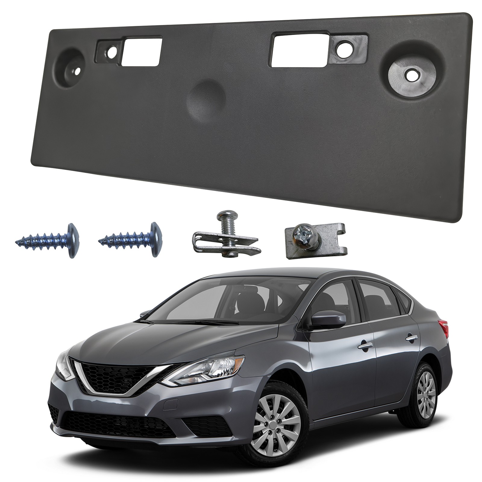 For 2016-2019 Nissan Sentra Front License Plate Tag Holder Mounting Bracket