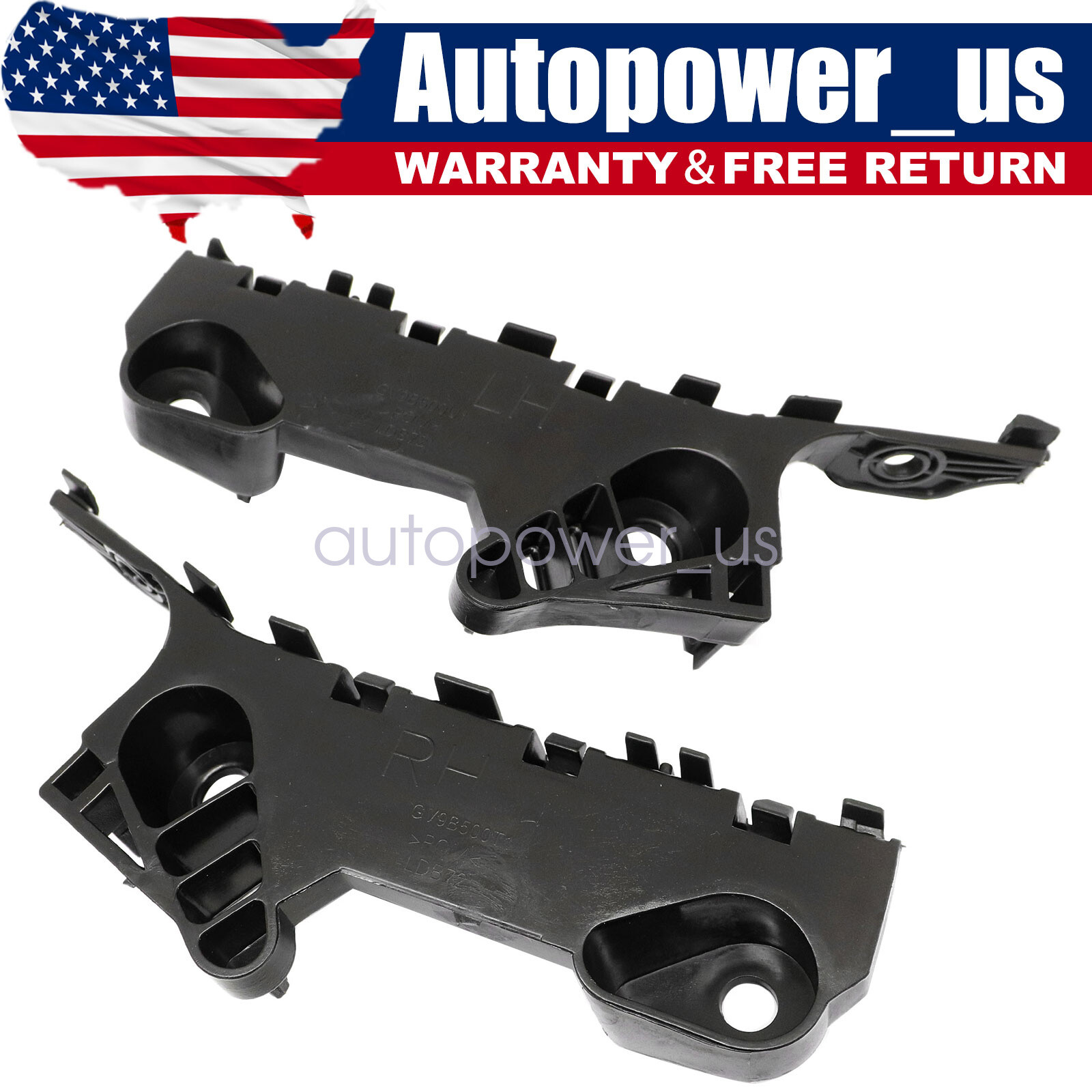1 Pair Front Bumper Bracket Retainer Left & Right Fits for 2014-20 2021 Mazda 6