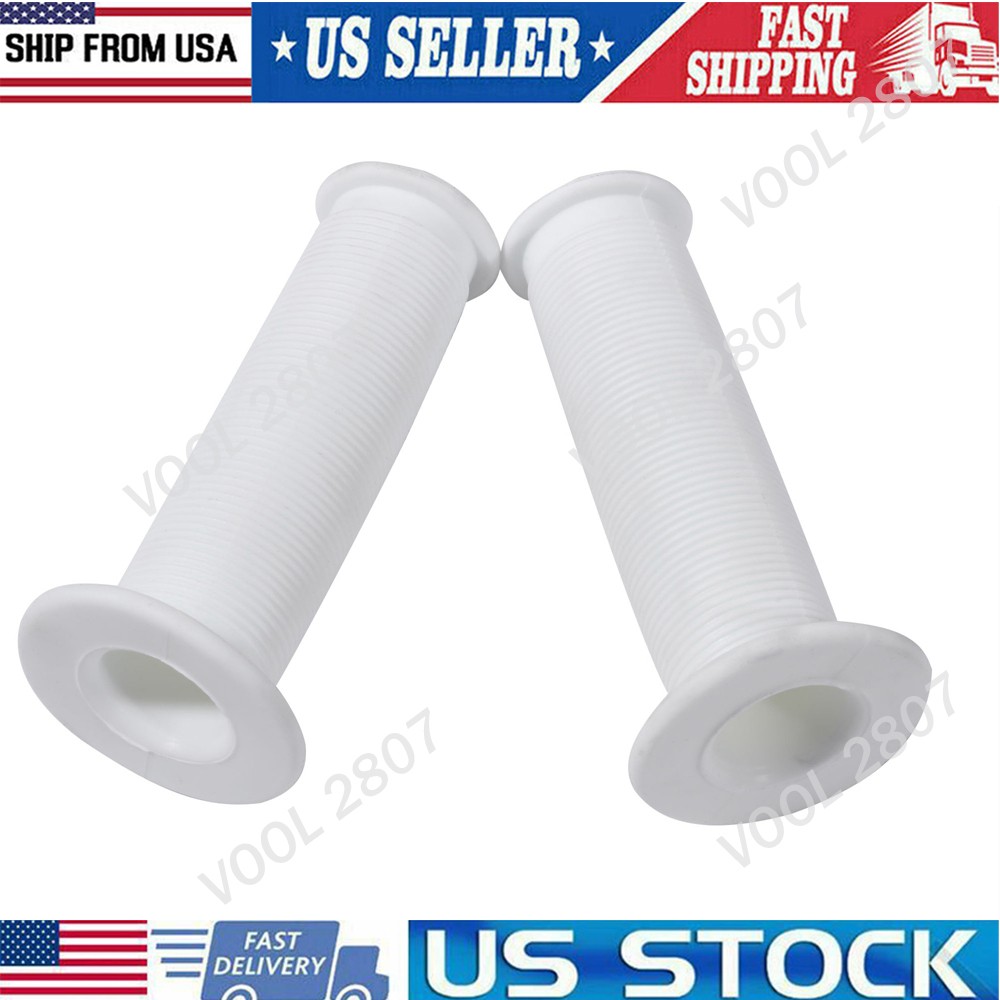Pair 22MM White Anti-slip Comfortable Rubber Handlebar Hand Grip For Bicycle