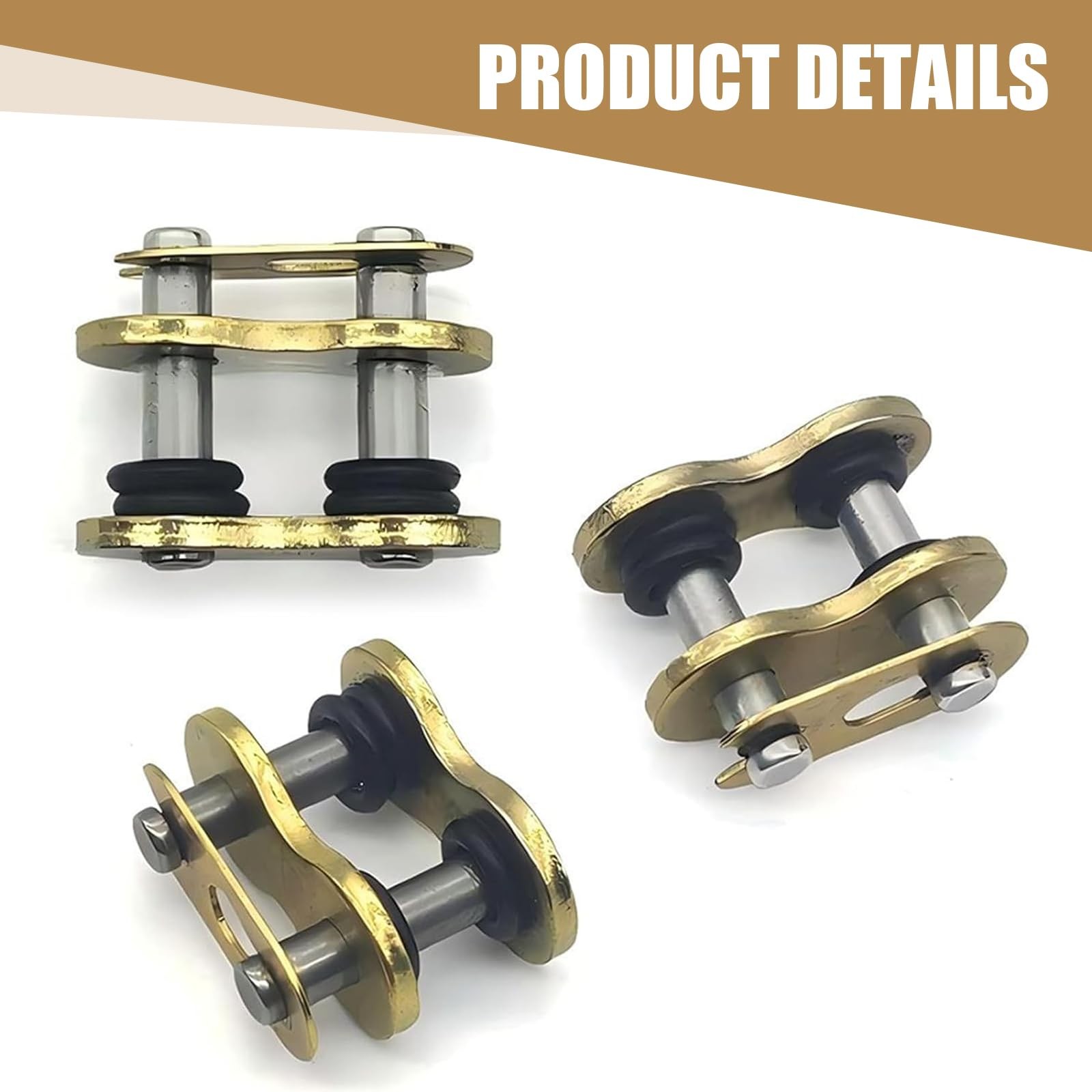 4 Pcs Downhill 520 Chain Master Link Metal Connecting Links Gold Bicycle