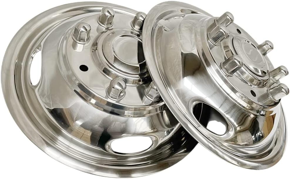 17″ 8 Lugs Wheel Simulator Stainless Steel Set For 2005-2021 Ford F350