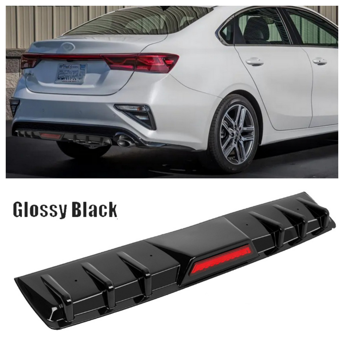 For Kia Optima Forte Car Rear Lower Bumper Diffuser Lip Spoiler Splitter US