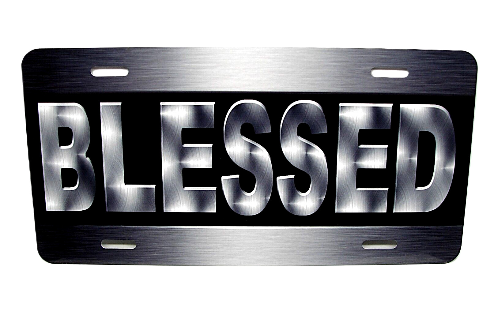 BLESSED RELIGIOUS JESUS CHRISTIAN METAL CAR NOVELTY LICENSE PLATE AUTO TAG