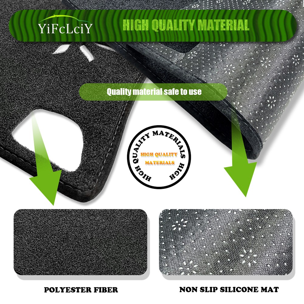 Dash Cover Mat For Toyota Highlander 2020-2025 Dashboard Interior Pad Black