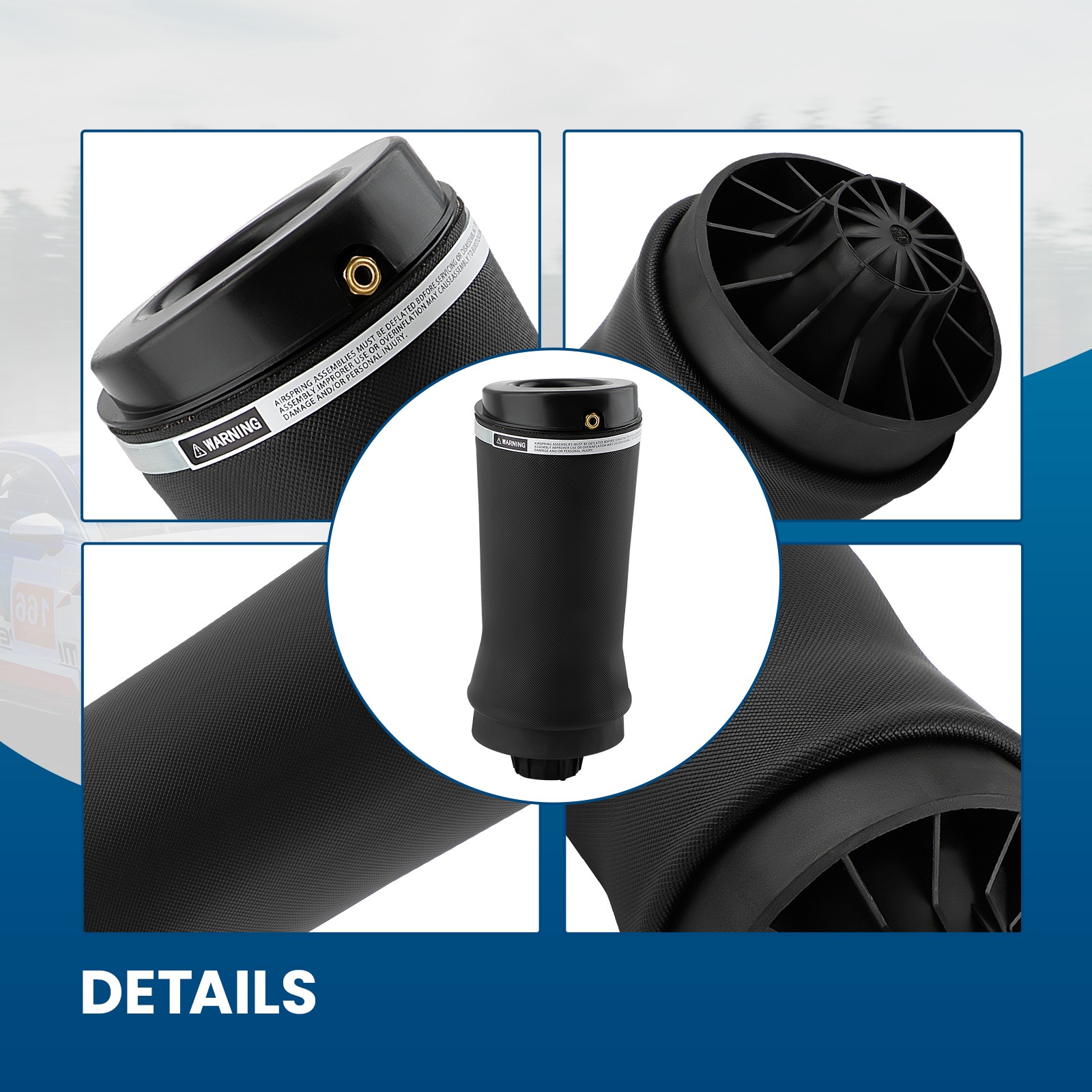 Rear Left & Right Air Suspension Spring Bags For Jeep Grand Cherokee 2011-2015