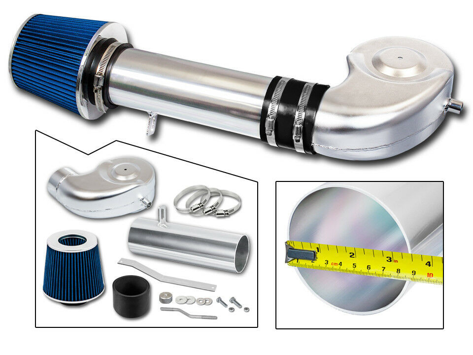 BCP BLUE 94-01 Ram 1500/2500 3.9L V6 5.2L 5.9L V8 Intake Induction Kit +Filter