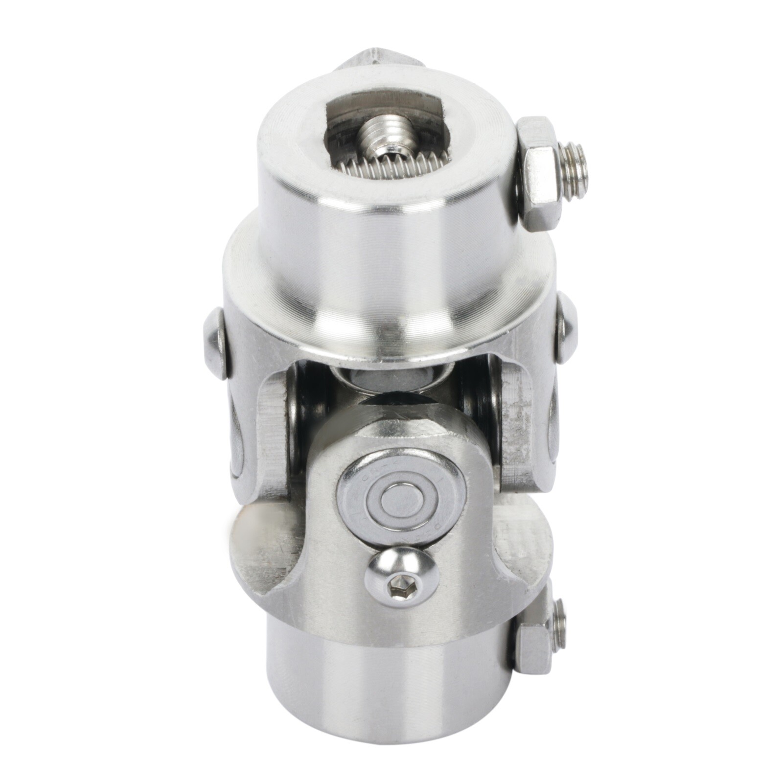 3/4 DD x 3/4 DD Universal Steering U Joint Single Shaft Coupler Stainless Steel
