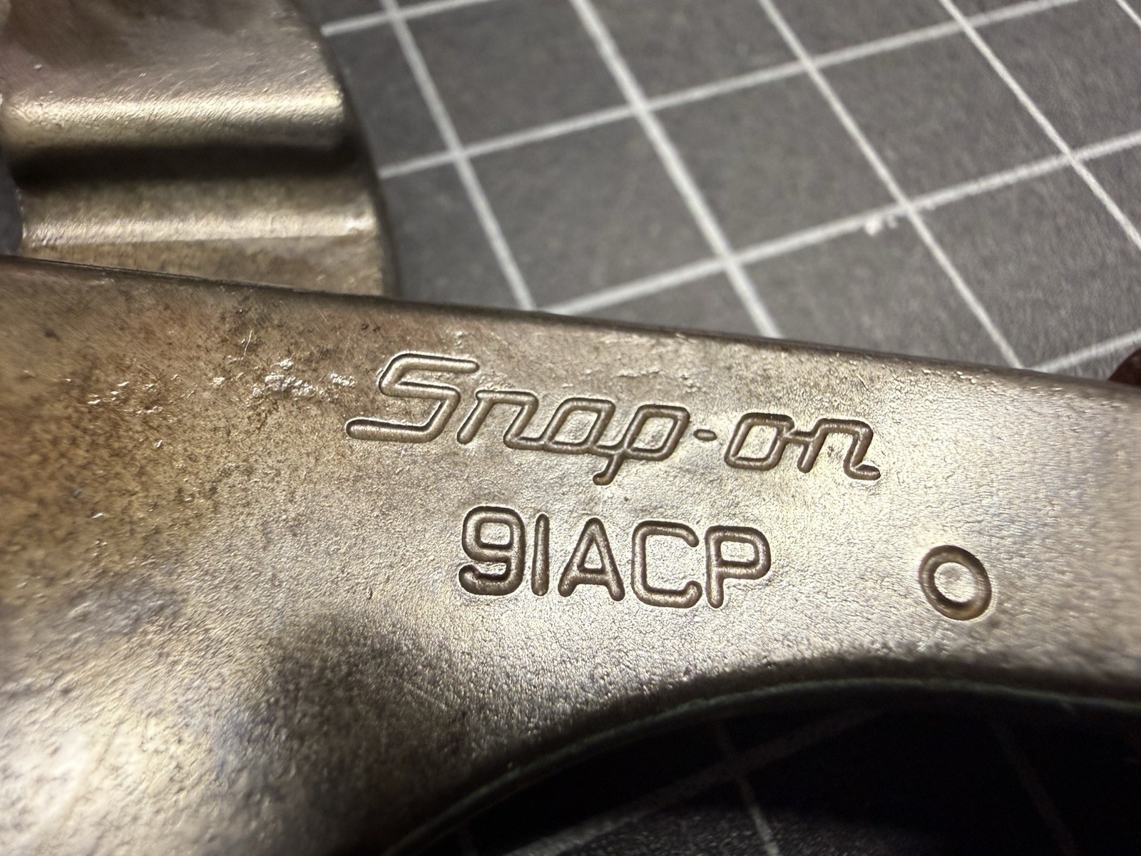 SNAP-ON 91ACP 9″ Adjustable Interlocking Channel Pliers RED Soft Grip