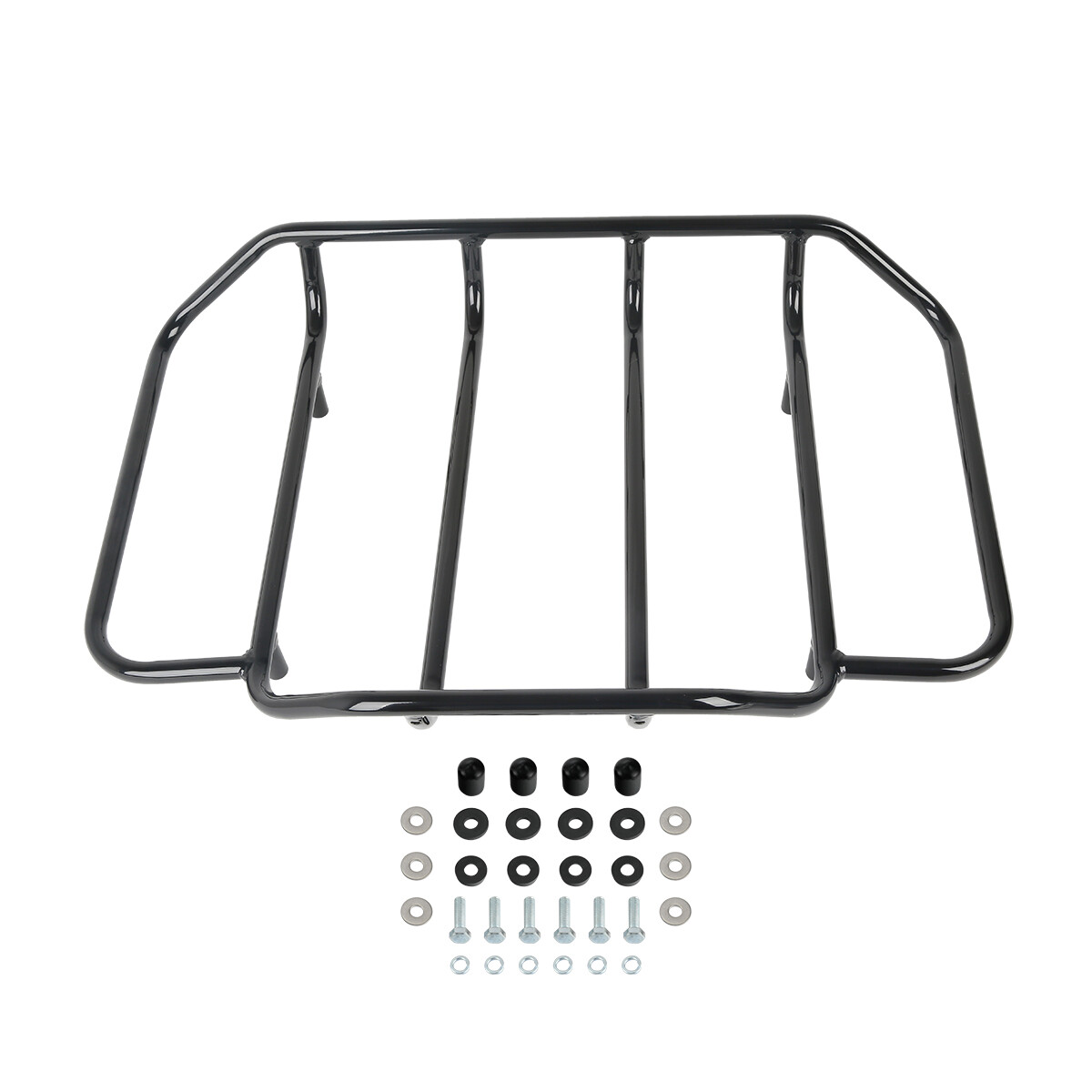 King Trunk Backrest Rack Mount Fit For Harley Touring 14-2025 Gunship Gray