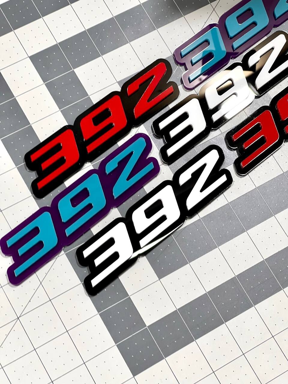 Multicolor 392 Emblems – 392 Side Fender Badges (Set of 2) for 392 Emblem