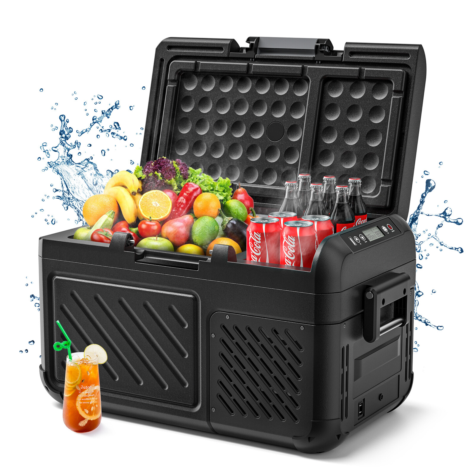 WOLFBOX 12V Portable Refrigerator 19 Quart Car Fridge RV Car Refrigerator