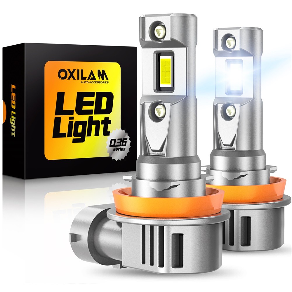 oxilam H8 H9 H11 LED Headlight Kit Combo Bulbs 6500K Bright White High Low Beam