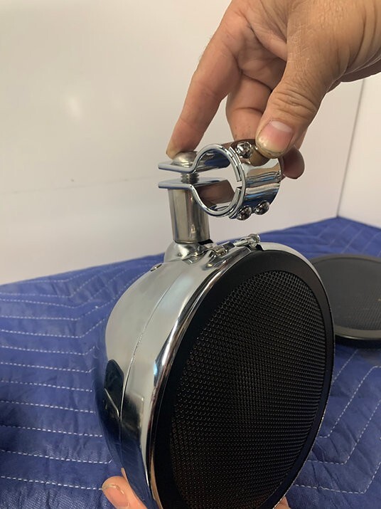 6.5″ Chrome Motorcycle Crash Bar Speaker Pods – 1 Pair