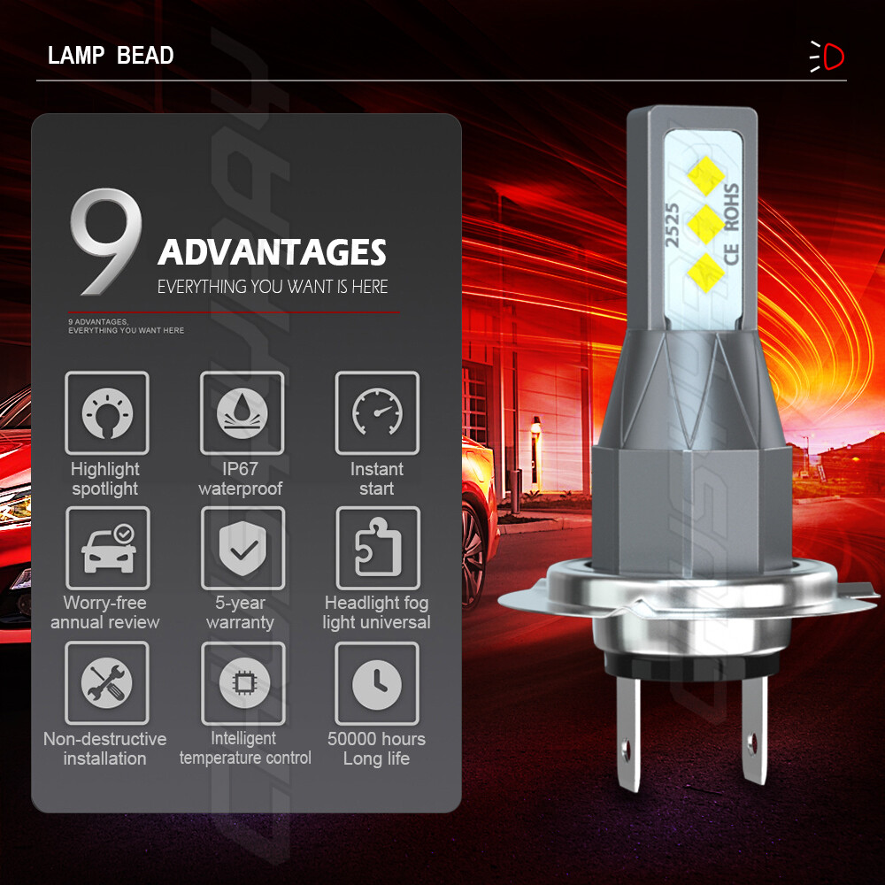 Combo LED Headlight Fog Light Bulbs Kit 8000K Fit BMW 328i 325xi 330xi 2002-2006