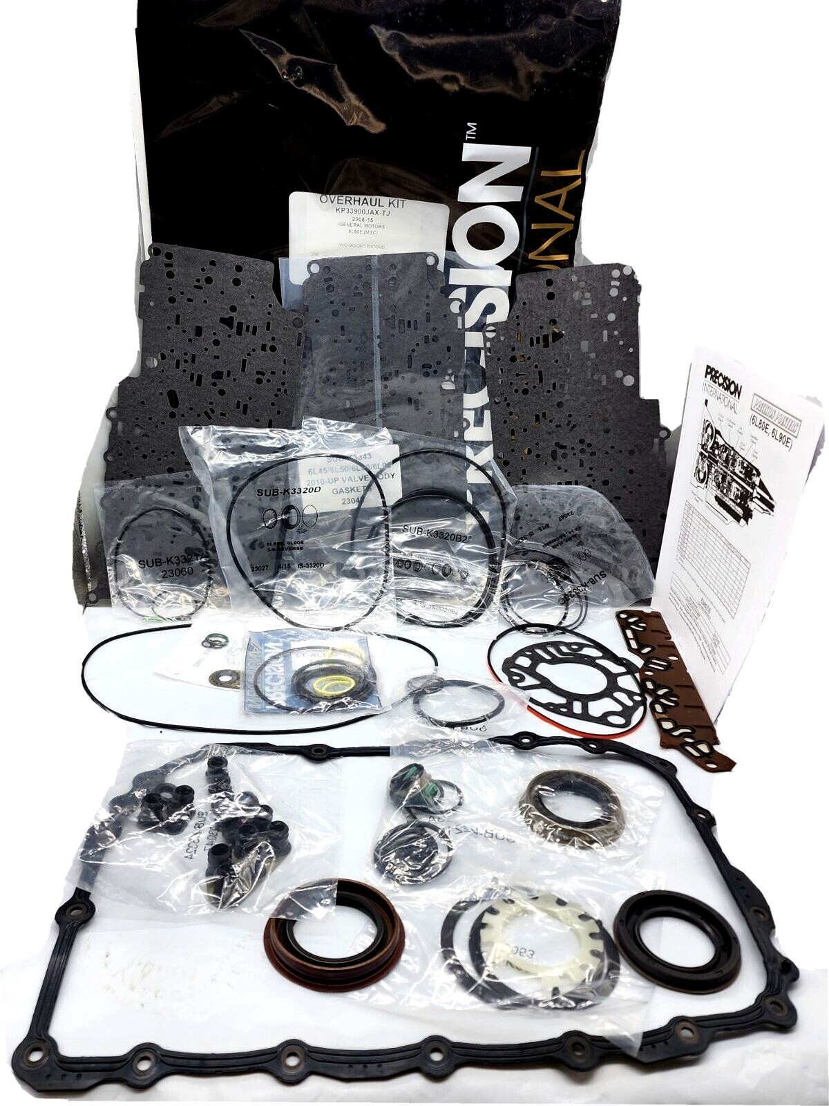 .For GM 6L80E 6L80 overhaul kit gasket set + rings and seals by Precision USA