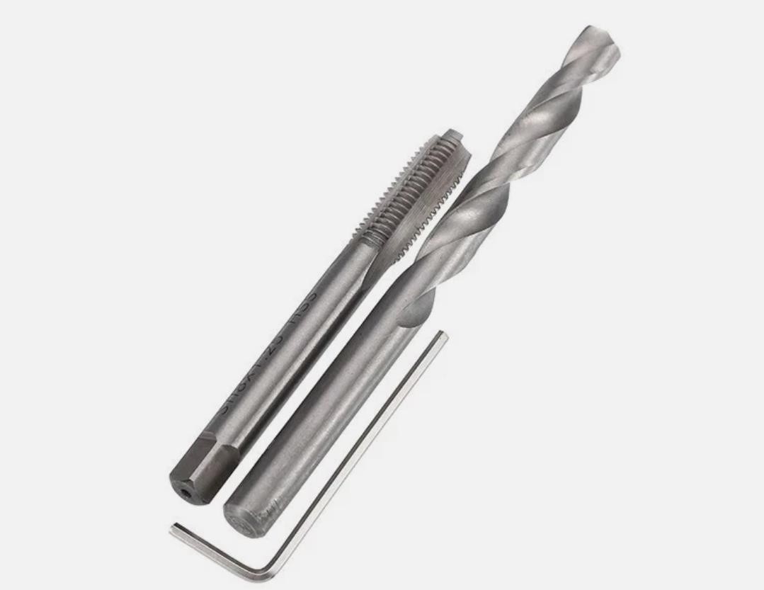 25PC Stainless Helicoil Thread Insert Kit for M5 x 0.8 Thread Repair Tool