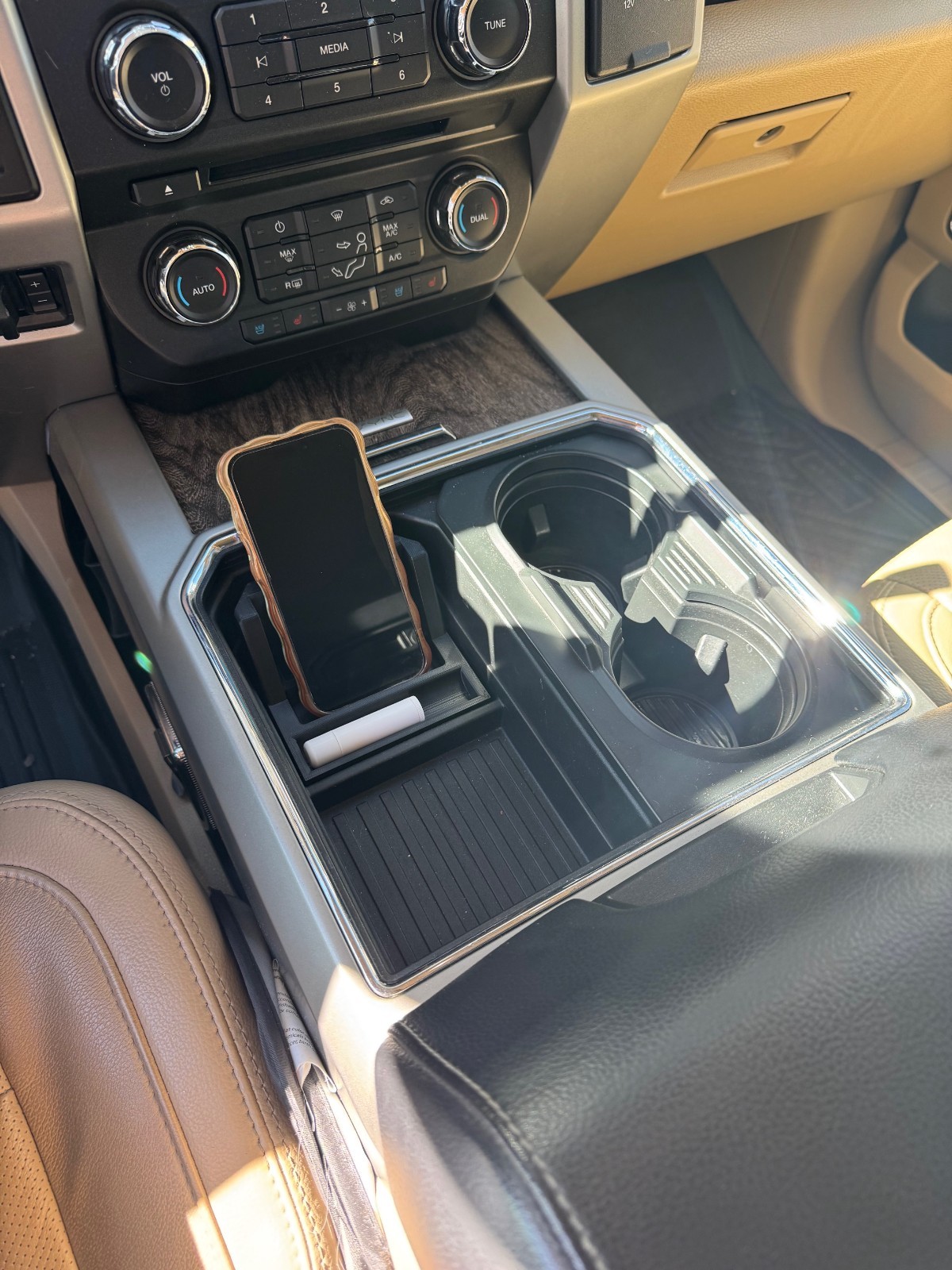 2017-2022 Ford F250/F350 Center Console Phone Holder