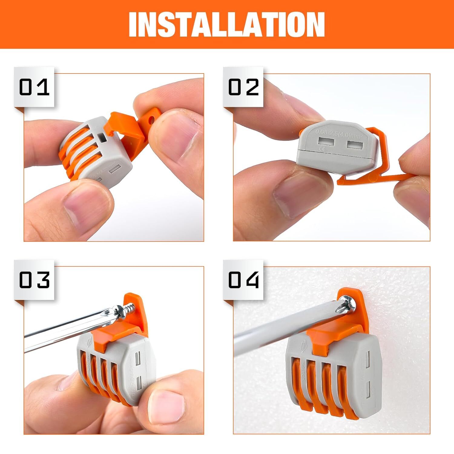 Nilight 115Pcs Lever Wire Connectors Kit 28-12AWG Inline Electrical Terminal
