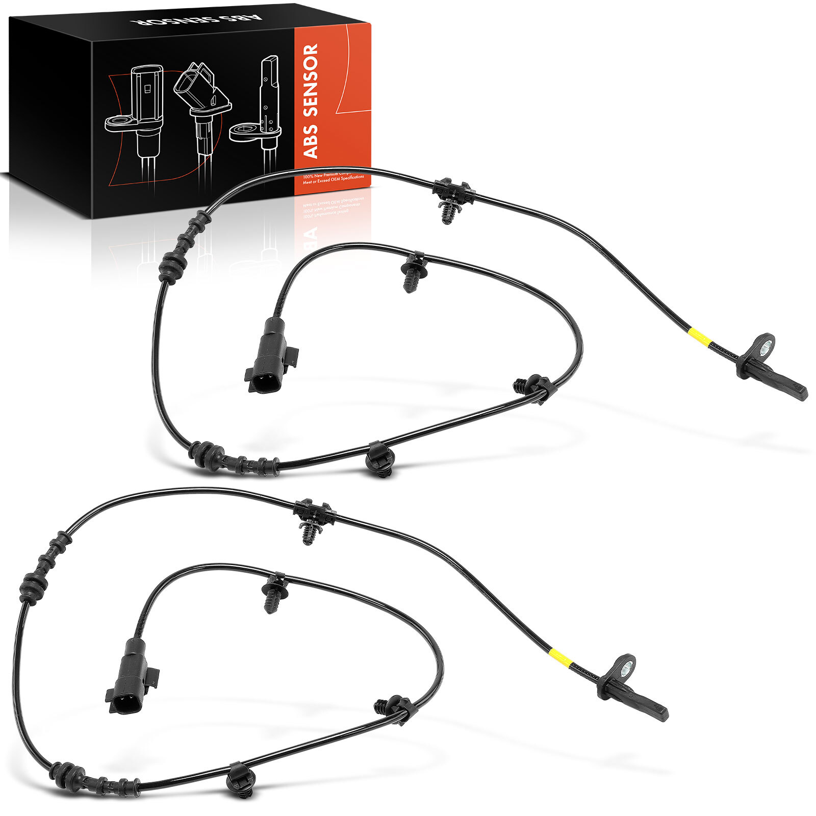 2x Front ABS Wheel Speed Sensor for Chevrolet Malibu 2016-2021 Buick Lacrosse