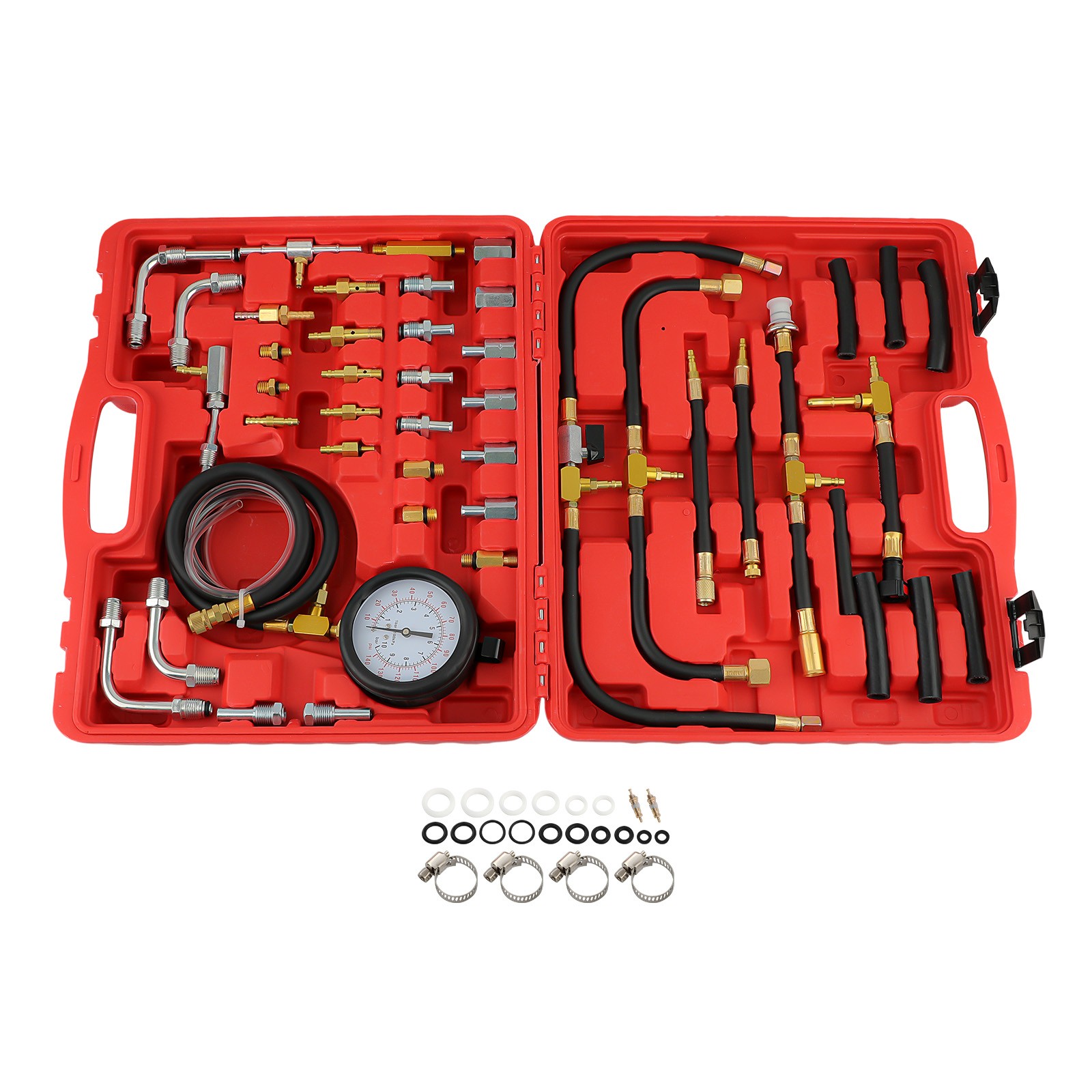 0-140 PSI Fuel Injection Gauge Pressure Tester Pump Check Tool Set