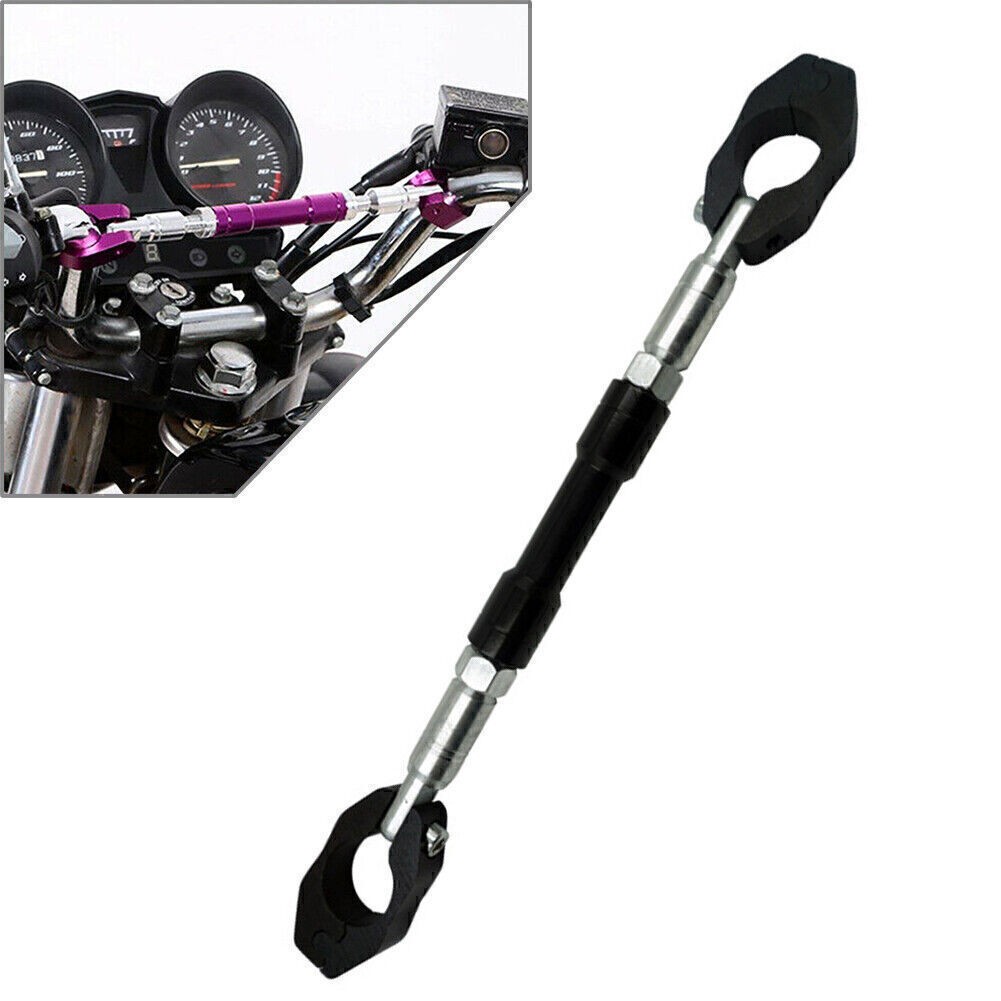 Universal Motorcycle Balance Bar 7/8” 22mm Cross Bar Handlebar Crossbar Black