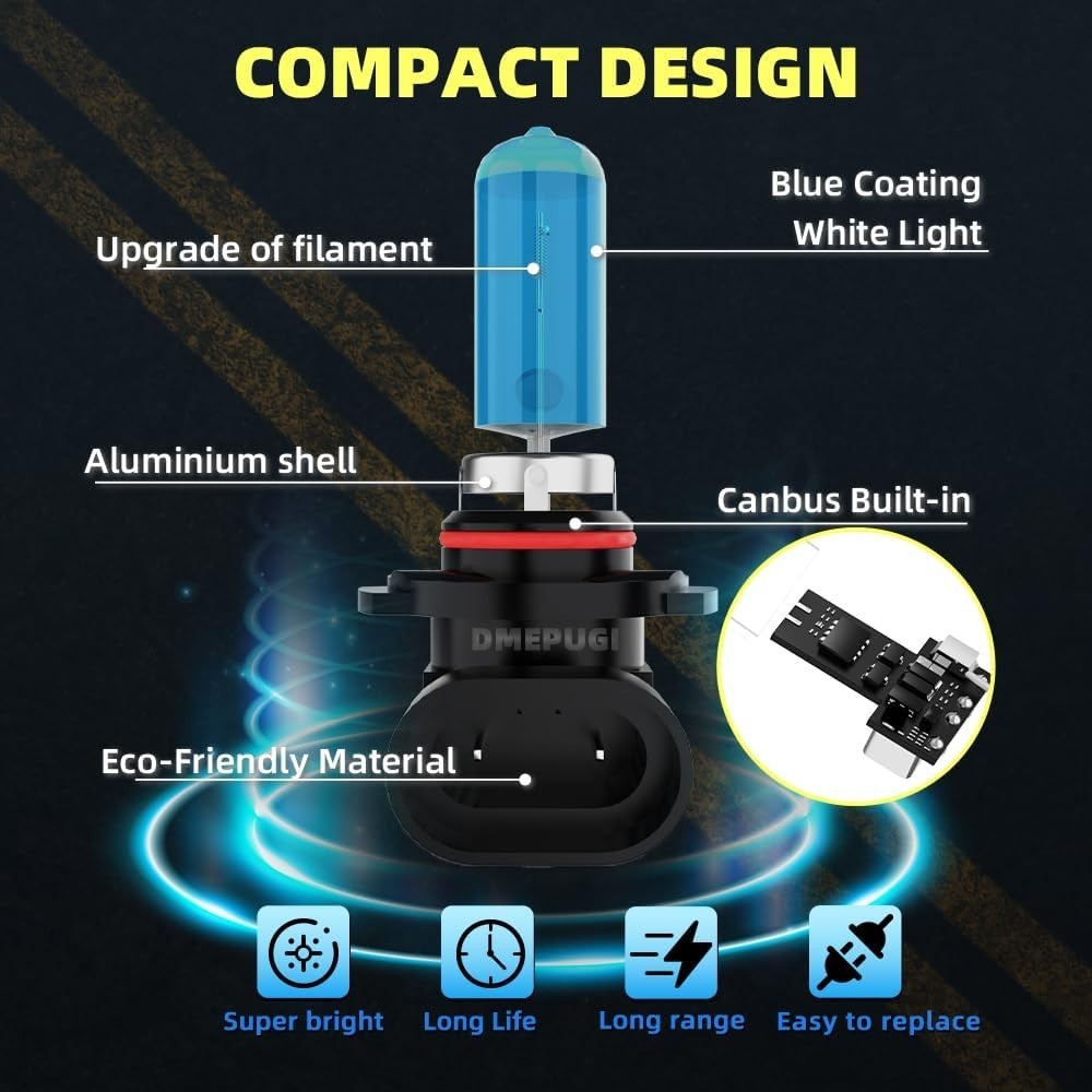 Bright & Durable Halogen Light Bulbs for Kia Soul & Mini Cooper – 50,000 Hours