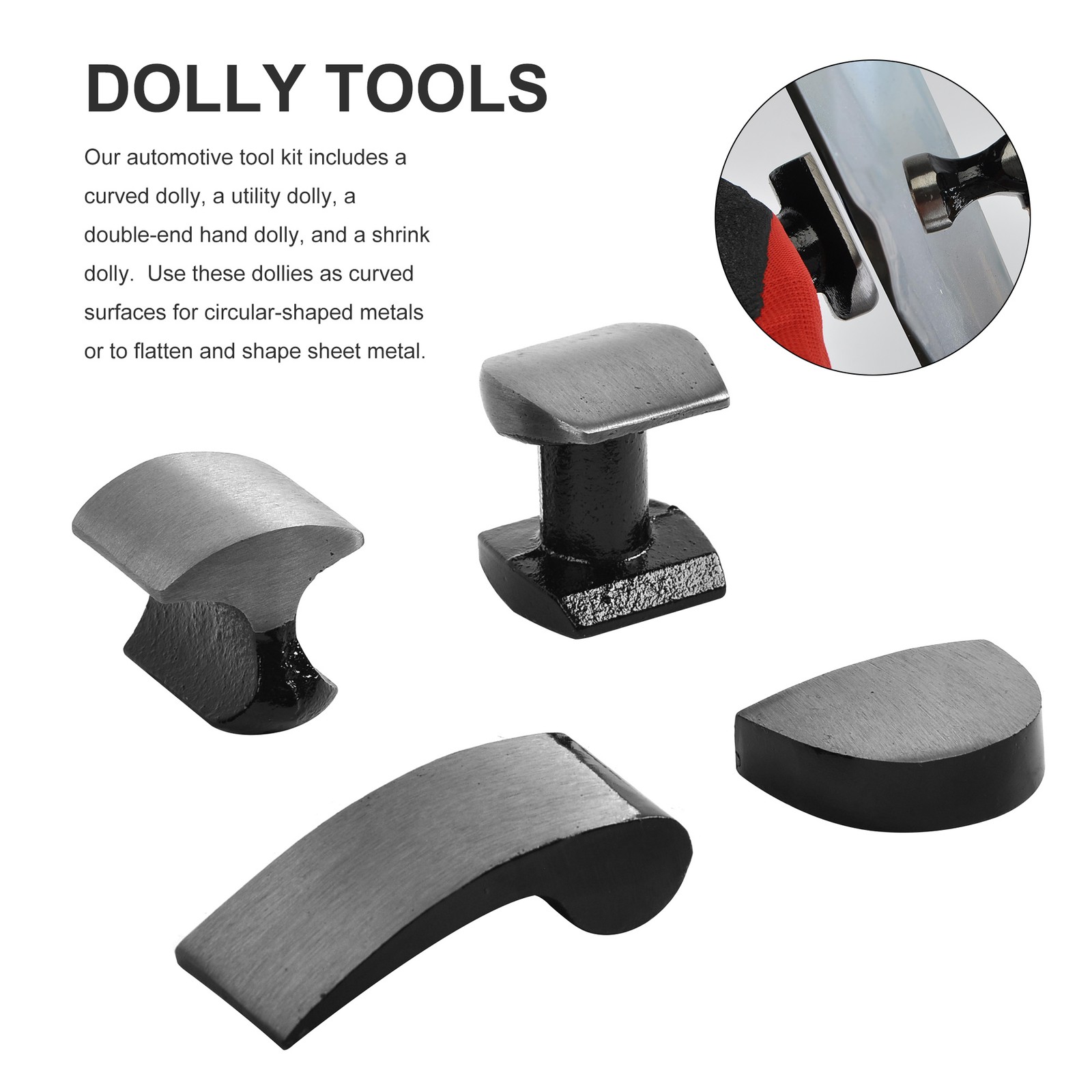 Shaping Tool Dent Hammer Fender Roller Fixer Remover Pro Auto Body Repair Tools
