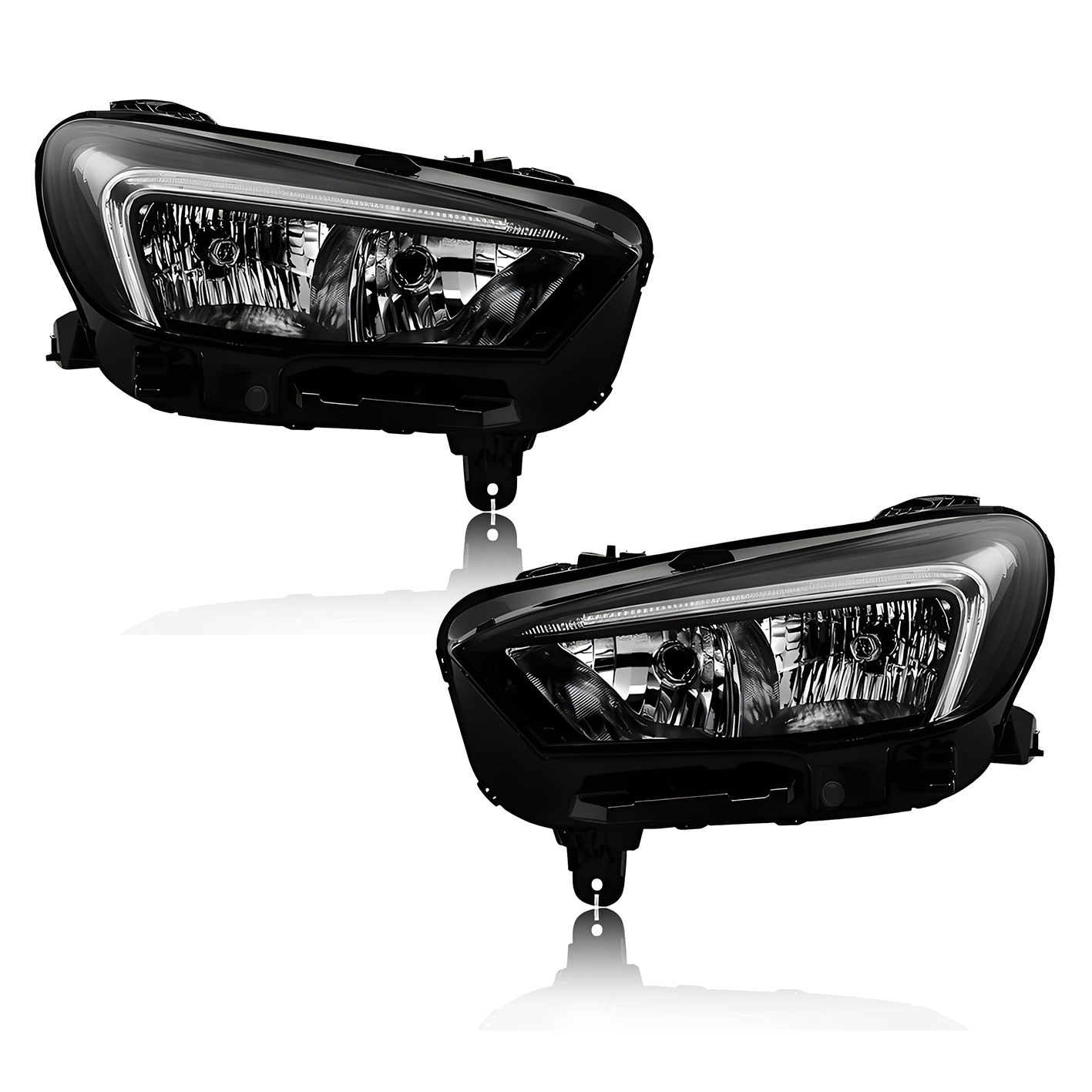 Halogen Headlight For 2020-2023 Buick Encore GX w/LED DRL w/Bulb Left+Right Pair