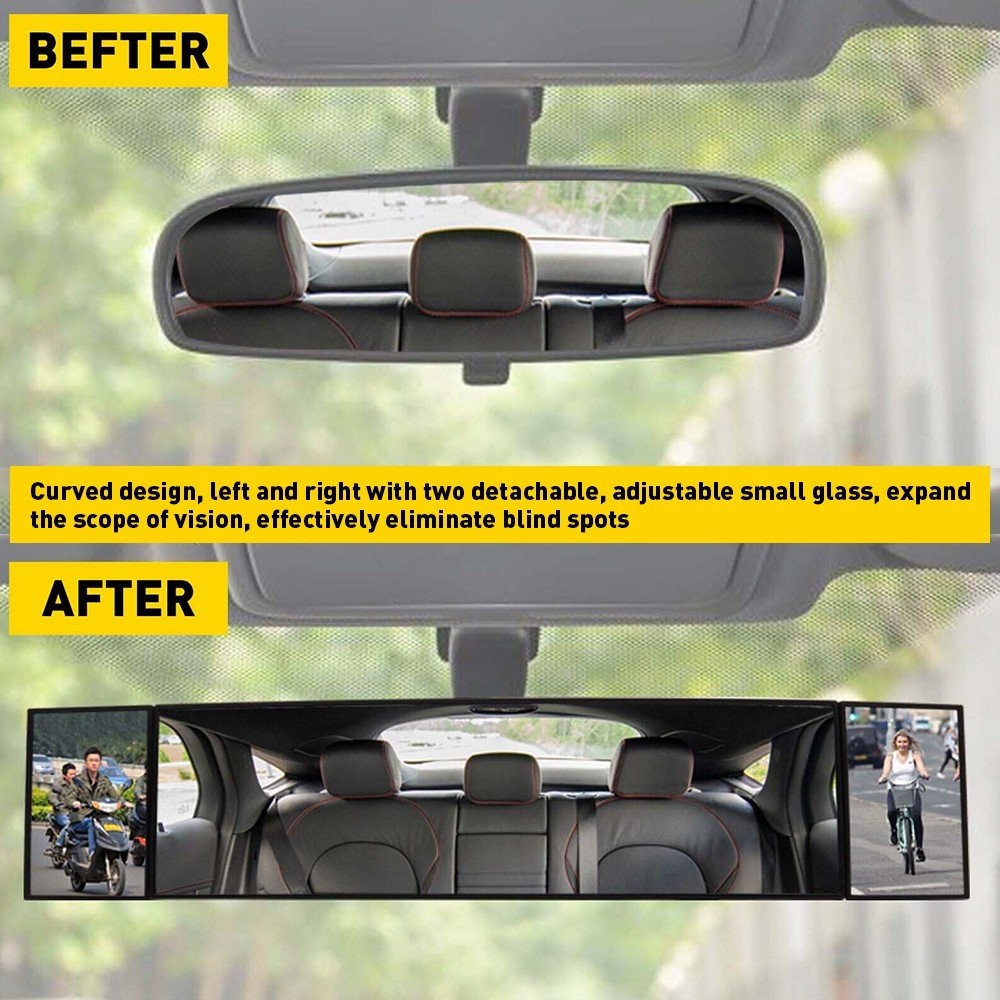 39cm Extendable Car Interior Rear View Mirror Rearview Wide Angle Windshield EAC