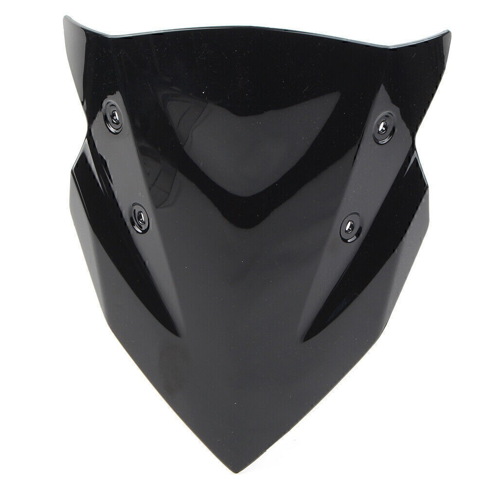 1x Motorcycle Windshield Windscreen For Kawasaki Z400 2018-22 ABS Plastic Black