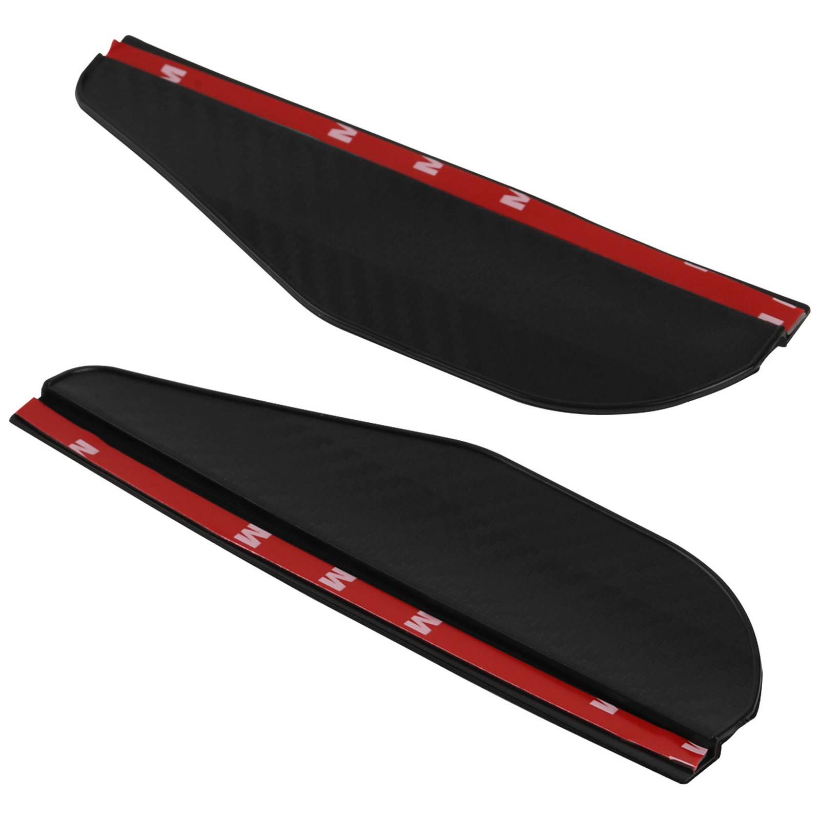 2x Car Carbon Fiber Black Rearview Side Mirror Rain Visor Guard Car Accessories