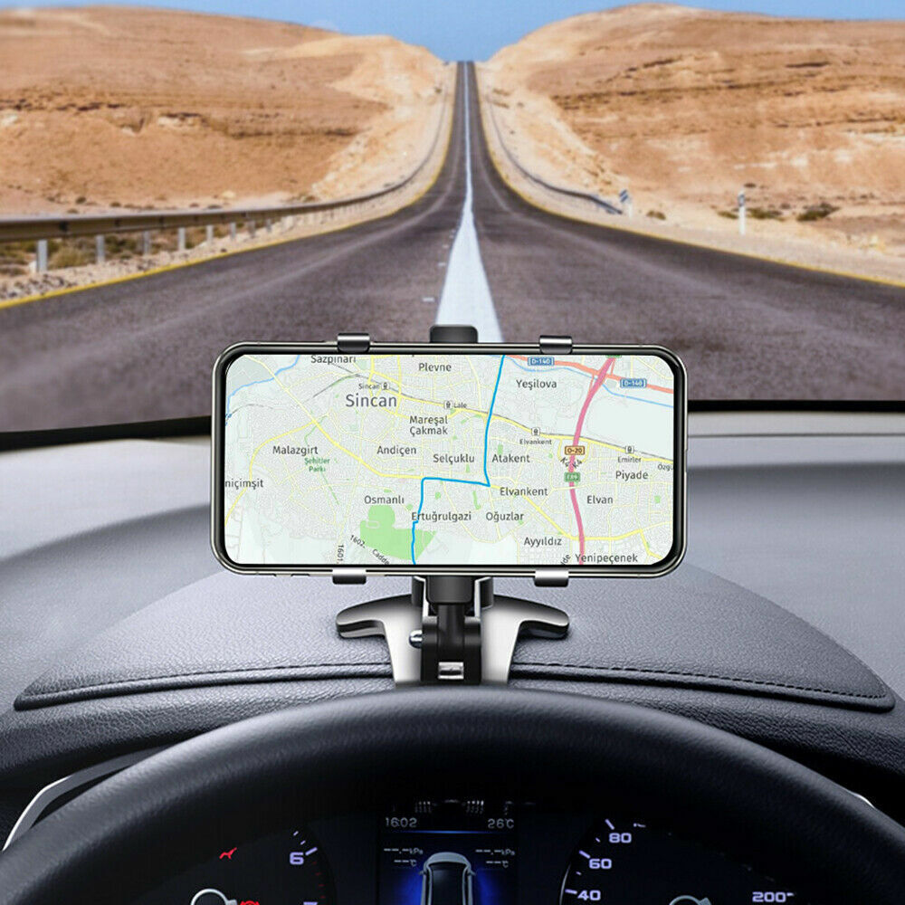 360° Mount Holder Car Dashboard Sun Visor Mirror Stand For Cell Phone iPhone GPS