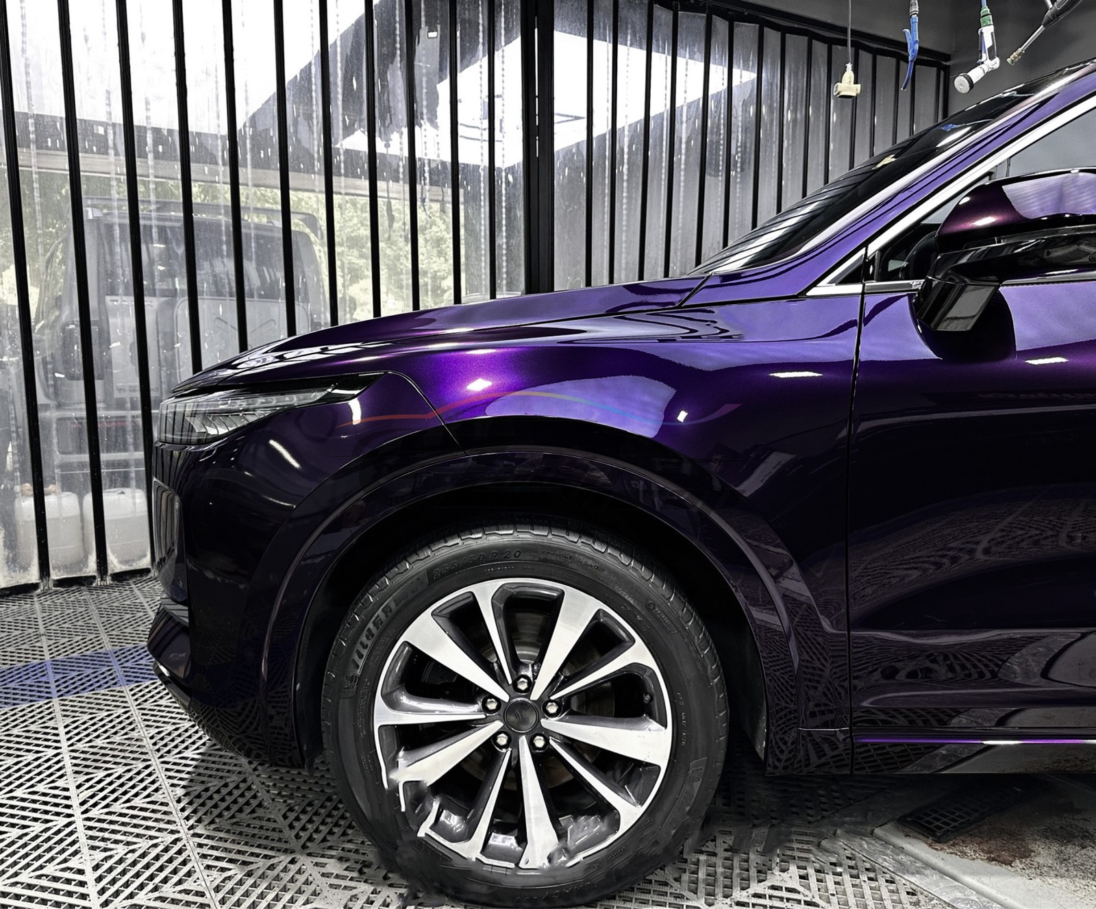 ESSMO PET Super Gloss Metallic Midnight Purple Car Vinyl Wrap Decal Like Paint