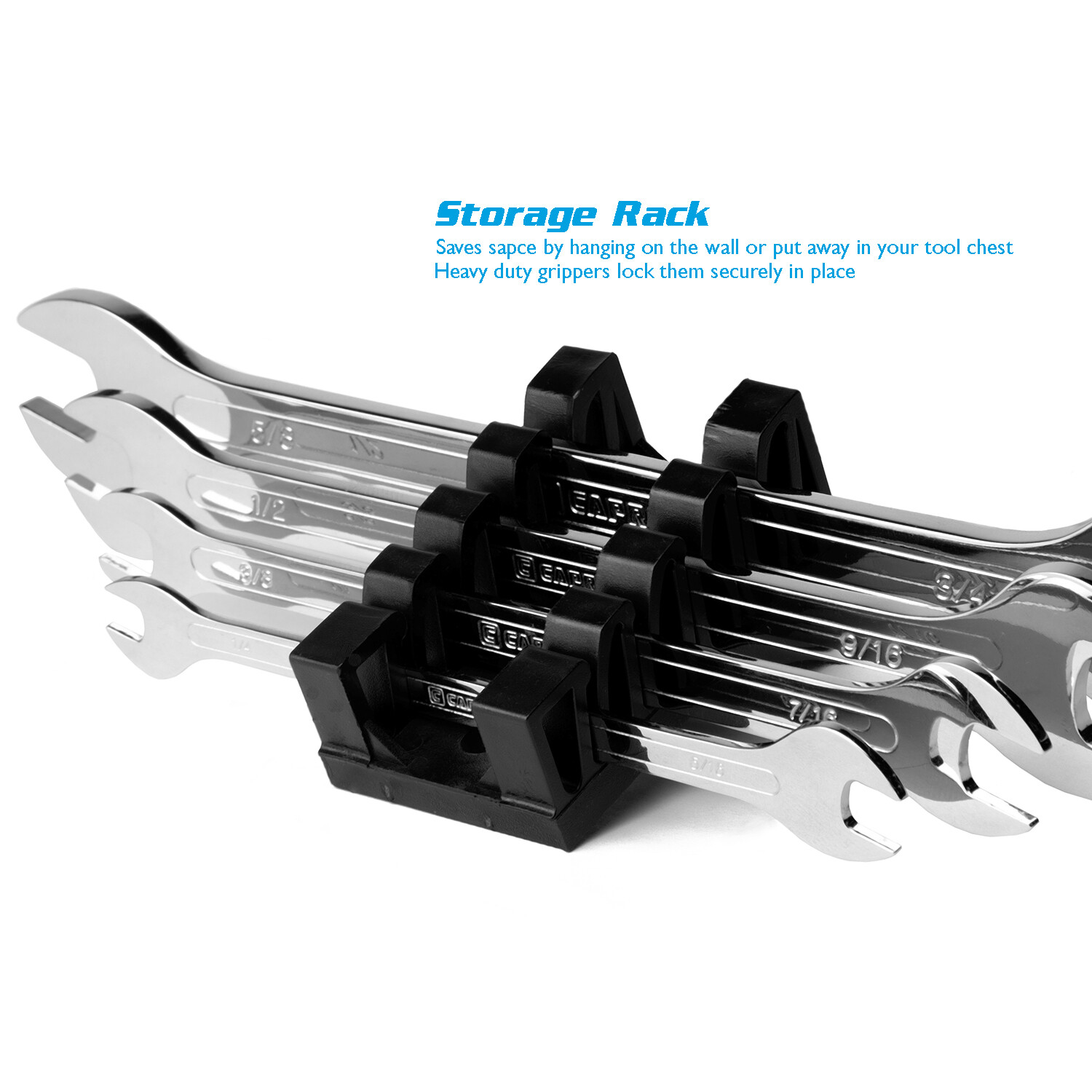 Capri Tools Super-Thin Open End Wrench Set, SAE, 1/4 to 3/4 in., 4-Piece