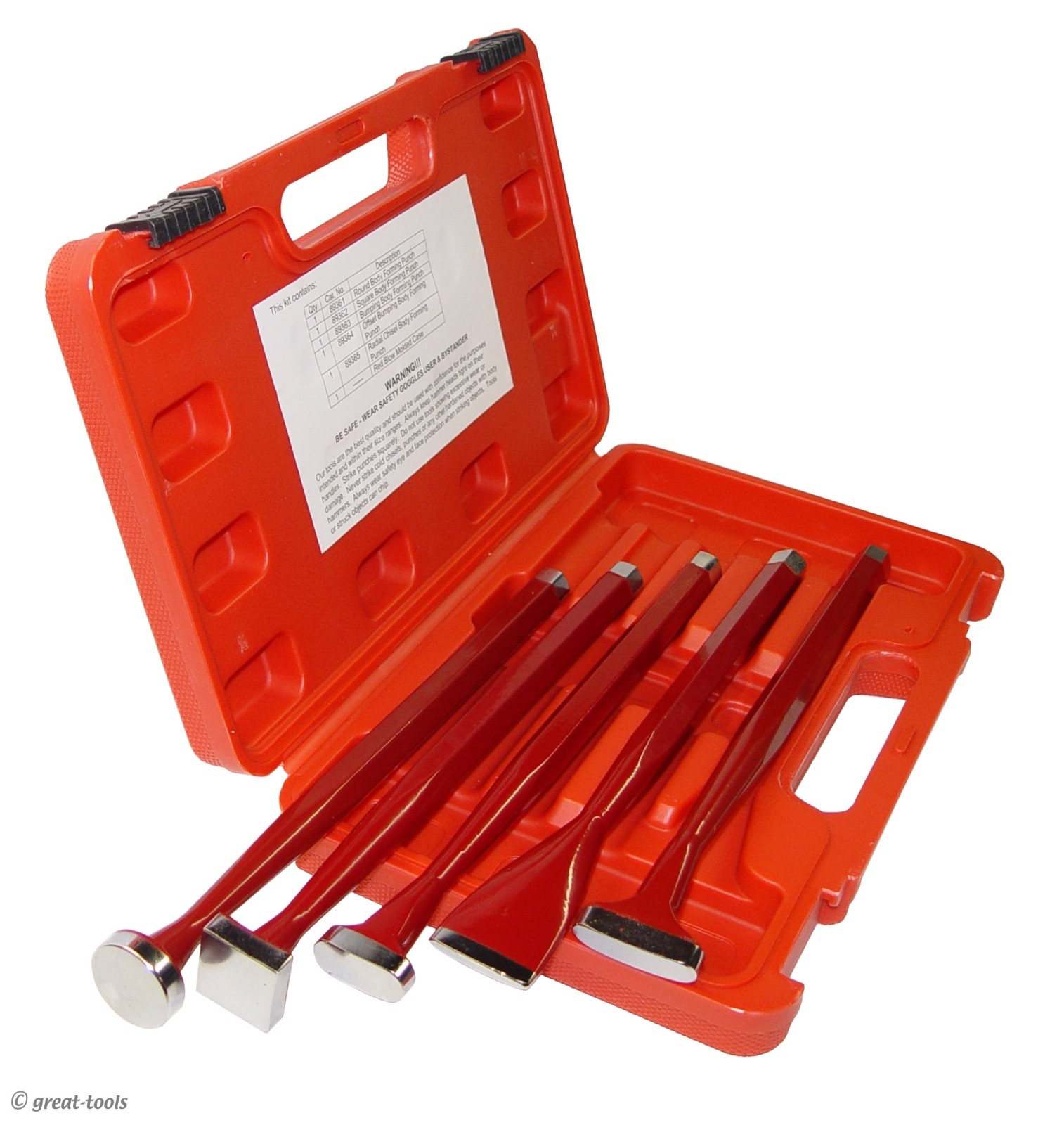 AUTO BODY FORMING PUNCH SET – automotive repair tools – sheet metal shaping tool