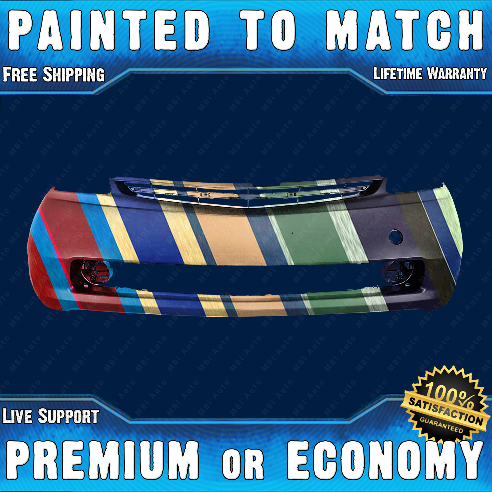 NEW Painted To Match Front Bumper Cover Exact Fit for 2004-09 Toyota Prius 04-09