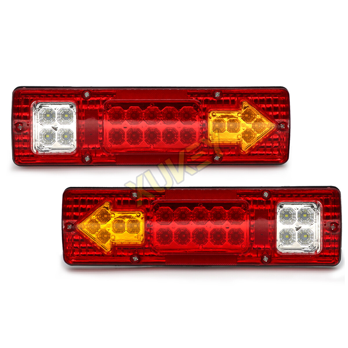 2pc Rear Led Trailer Tail Lights Kit Boat Marker Truck Stop Turn Waterproof IP67